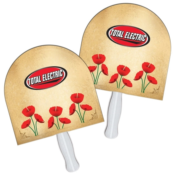 Archway Sandwiched Hand Fan Full Color