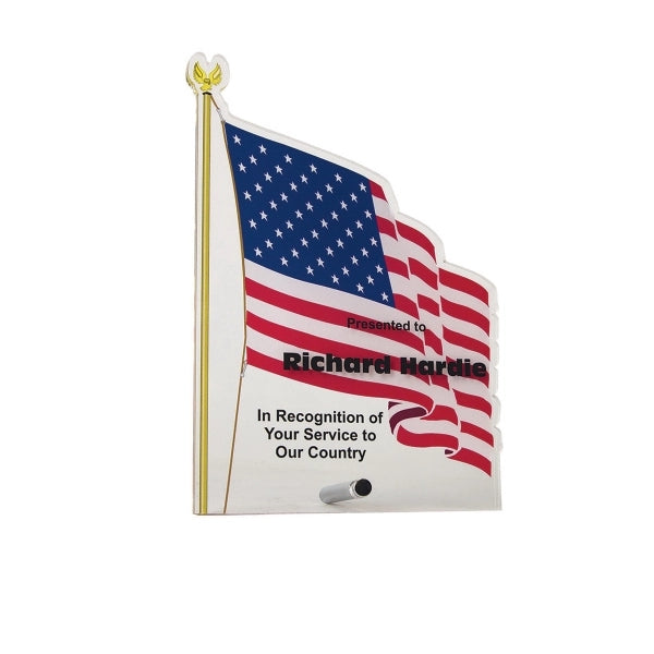 Acrylic Pin Flag Award
