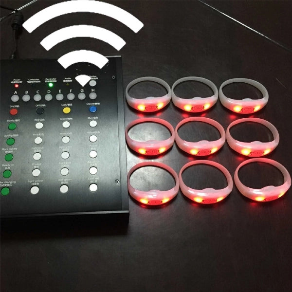 Silicone Remote Control Flashing Bracelet