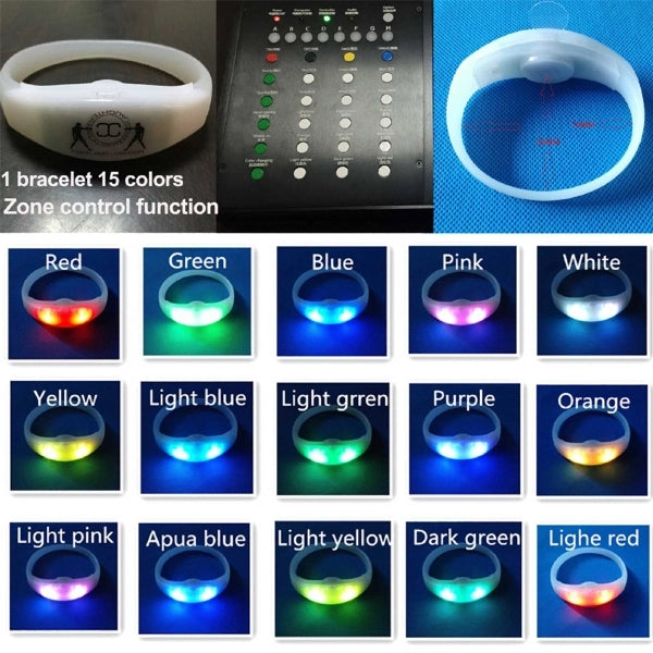 Silicone Remote Control Flashing Bracelet