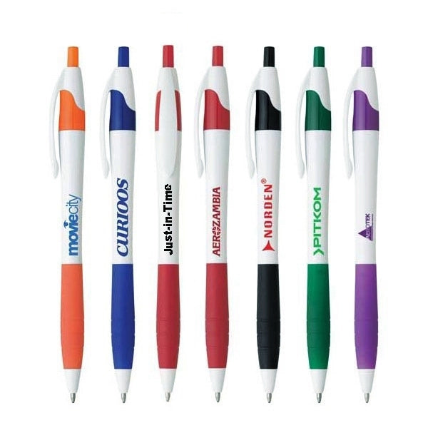 Rubber grip easy ballpoint pen