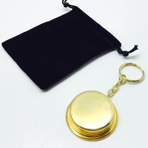 Brass Compass Keychain