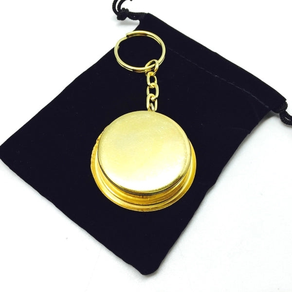 Brass Compass Keychain