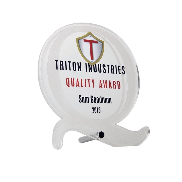 Acrylic Pin Award "Q"