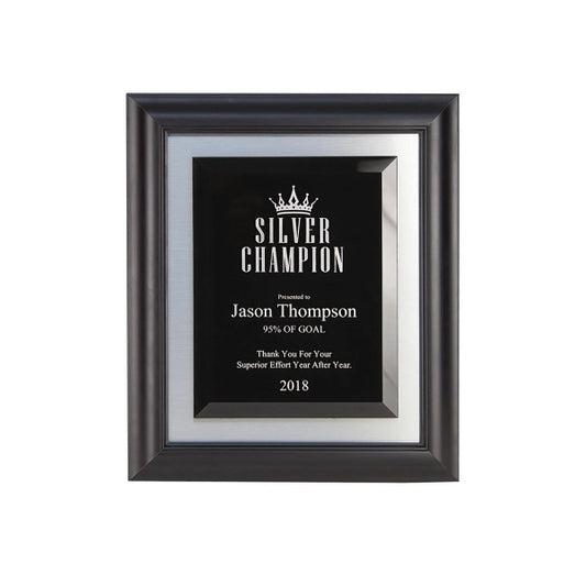 Framed Crystal Honor Plaques