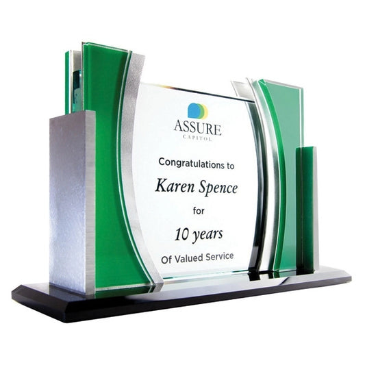 Arched Accent Brackets Award - Laser Etched