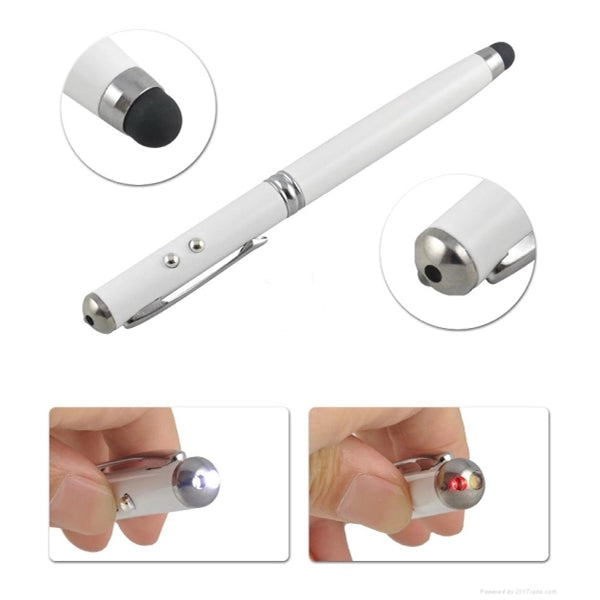 4 in 1 laser stylus and flashlight pen