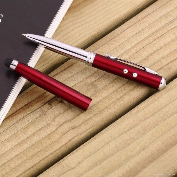 4 in 1 laser stylus and flashlight pen