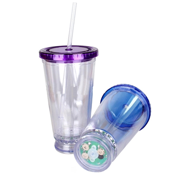 Plastic cup with LED light