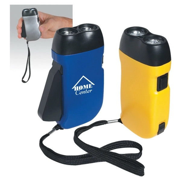 Hand Squeeze Flashlight w/ Wrist Band