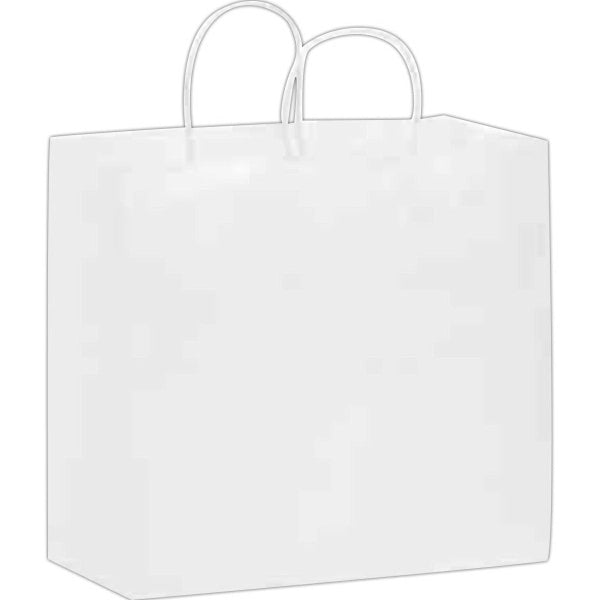 White Kraft Carry-Out Bags in CMYK - Color Evolution