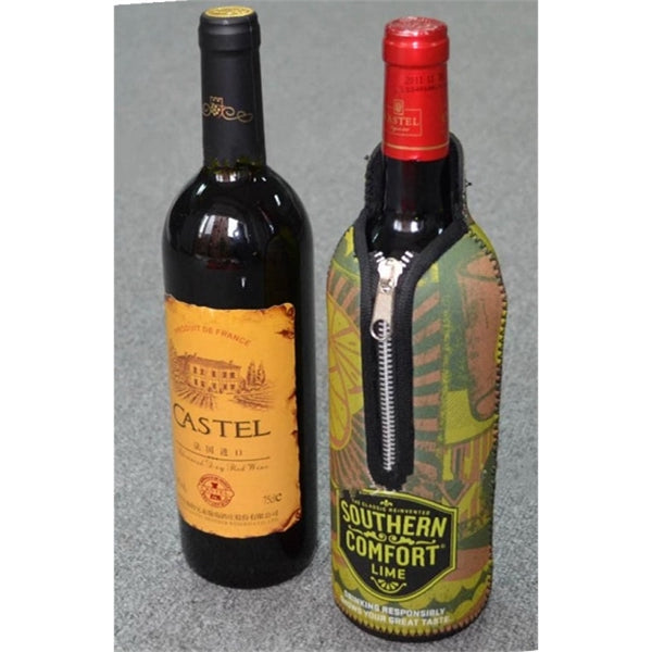 Wine Bottle Sleeve with Zipper