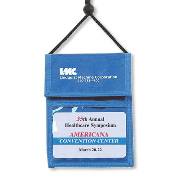 Nylon Multi-Pocket Credential Wallets with Adjustable Strap