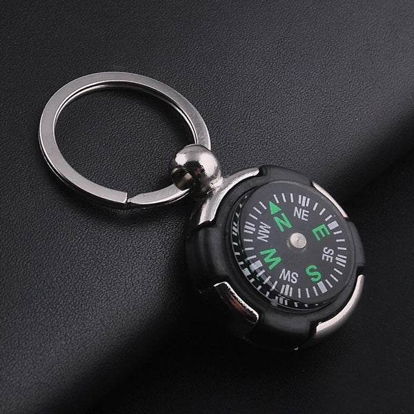 Circle Compass Key Chain