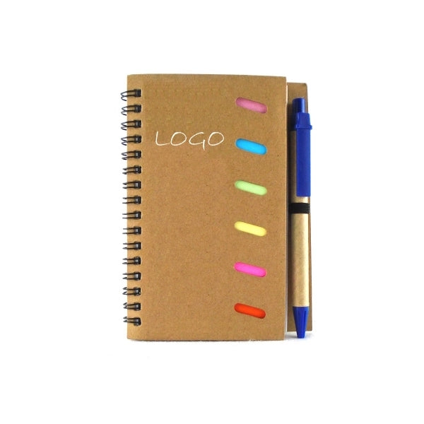 Portable Memo Note-Book With Sticky Notes And Pen