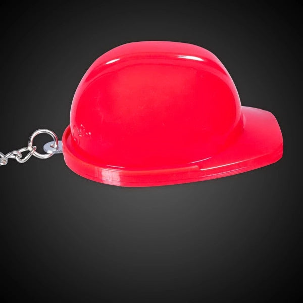 Plastic Construction Hat Bottle Opener Key Chain