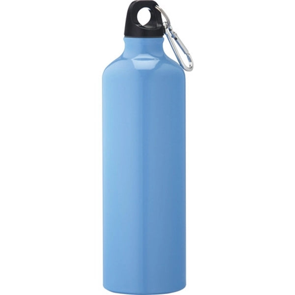 Pacific Aluminum Sports Water Bottle 26Oz with Carabiner