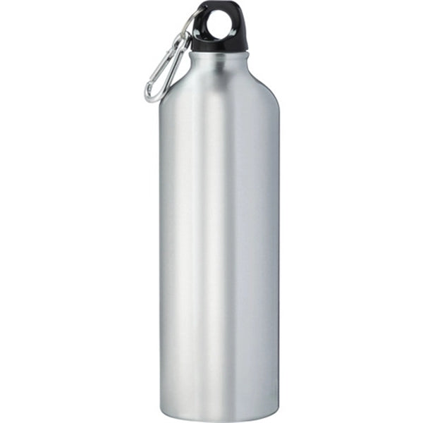 Pacific Aluminum Sports Water Bottle 26Oz with Carabiner