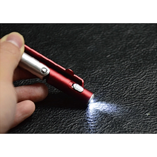 4 In 1 LED Light, Ballpoint Pen, Stylus and Phone Stand