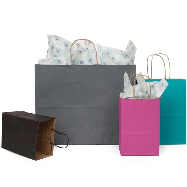 Smooth Matte Shopping Bags (16" x 6" x 13")