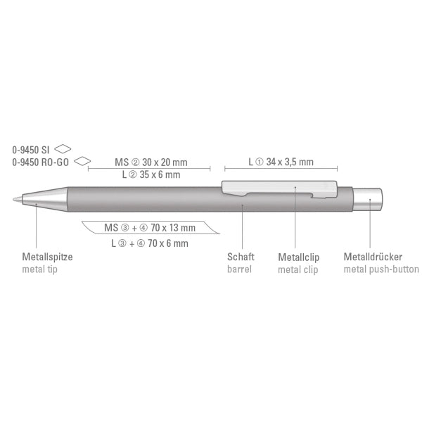 Straight Ro-Go Retractable Pen