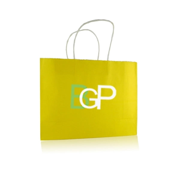 Recycled Colorful Kraft Paper Gift Shopping Bag