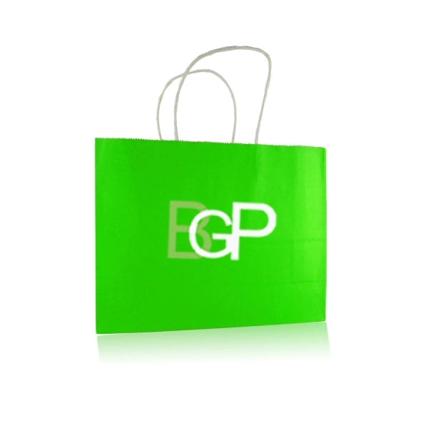 Recycled Colorful Kraft Paper Gift Shopping Bag