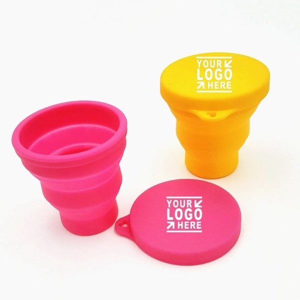 Stretchable Collapsible Silicone Folding Cup