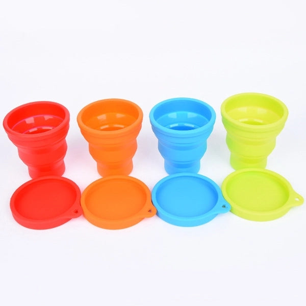 Stretchable Collapsible Silicone Folding Cup