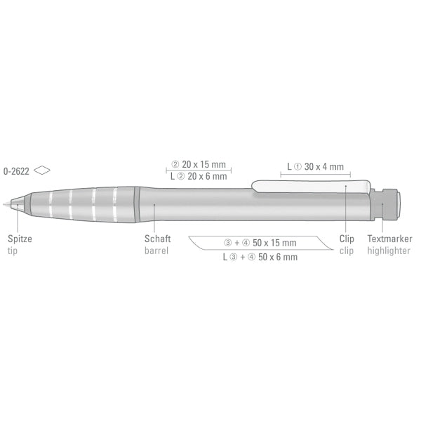 2in1 Plunger-Action Pen