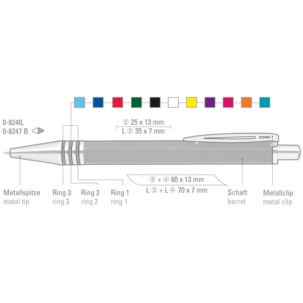 Slimline Plunger-Action Pen