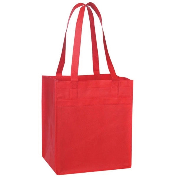 Non Woven Tote w/Fabric Covered Bottom 100gm