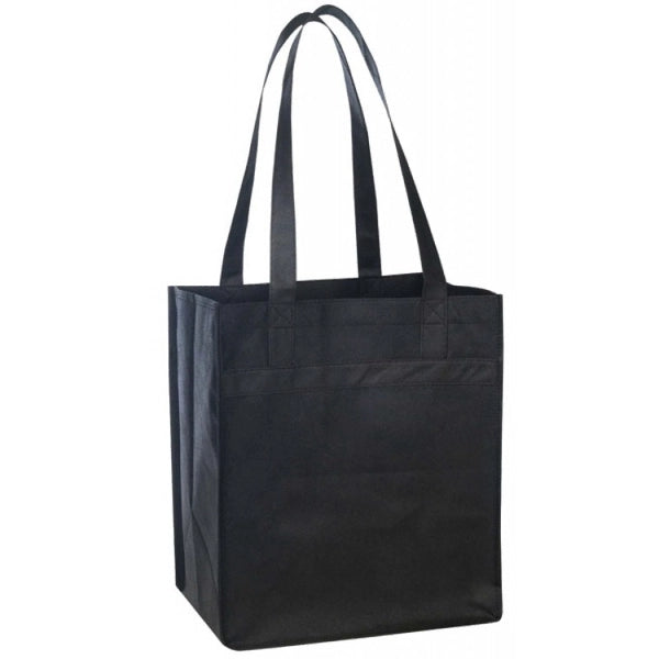 Non Woven Tote w/Fabric Covered Bottom 100gm