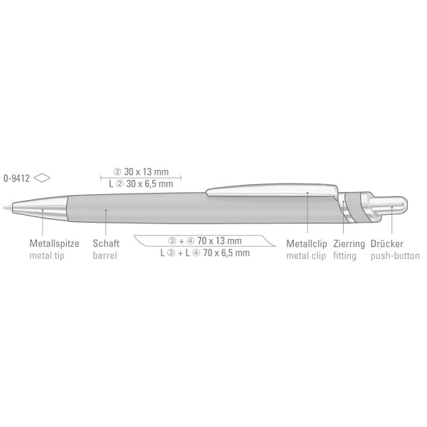 TAROT Plunger-Action Pen