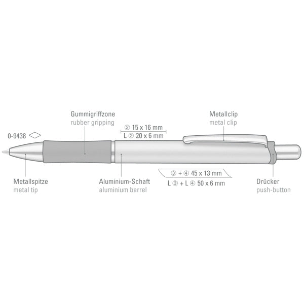 COMMA Plunger-Action Pen