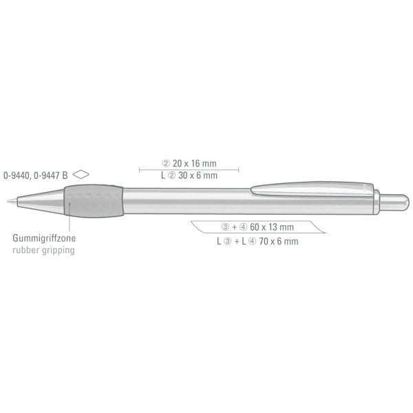 COSMOS Plunger-Action Pen