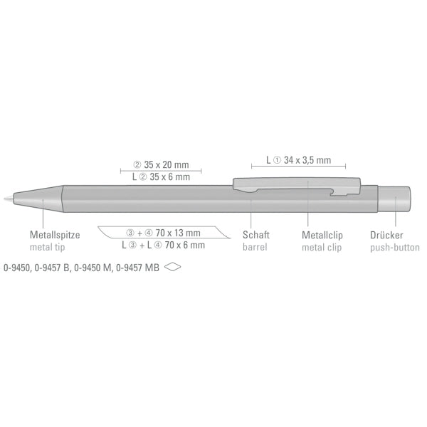 STRAIGHT Plunger-Action Pen