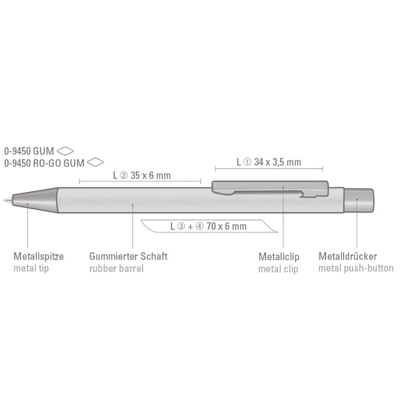 STRAIGHT GUM Plunger-Action Pen