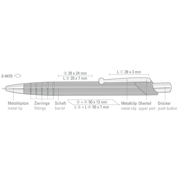 MOON Plunger-Action Pen