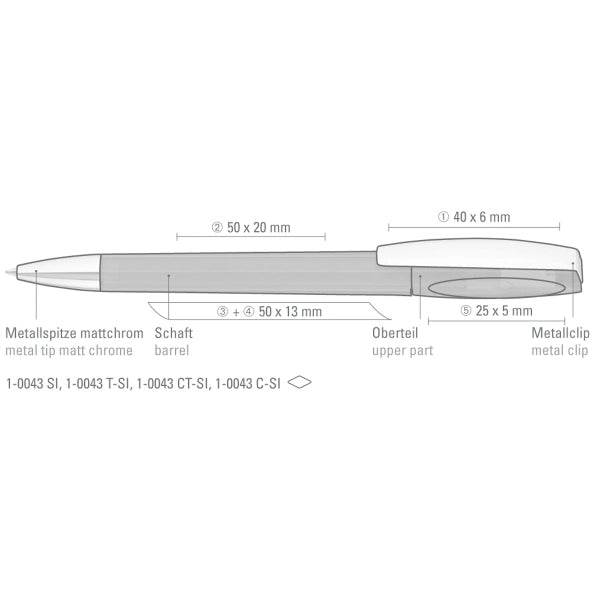 CHILL Transparent SI Twist-Action Pen