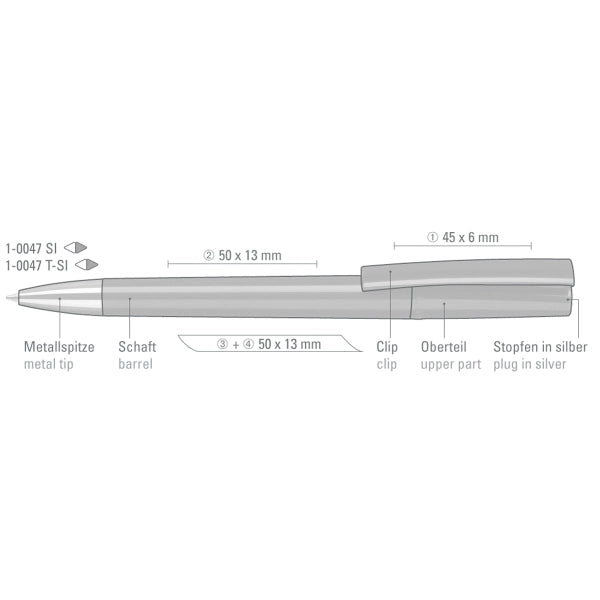 ULTIMO transparent SI Twist-Action Pen