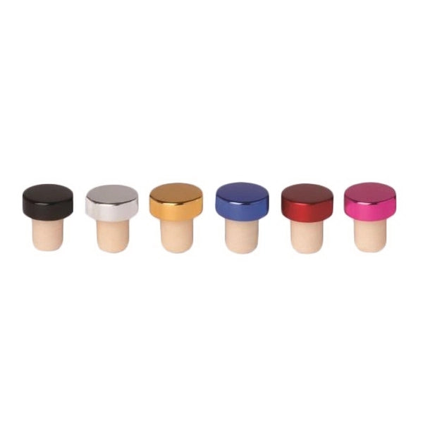Aluminum-Top Bottle Stoppers, Two on a Card
