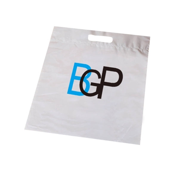 Recycled Die Cut Plastic Grab Shopping Tote Bag