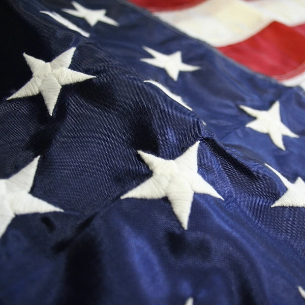 10' x 15' U.S. Nylon Flag with Rope and Thimble