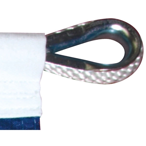 8' x 12' 2-ply Polyester U.S. Flag with Rope and Thimble