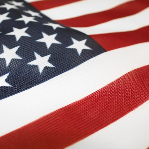 12" x 18" American Flag Printed Knitted Polyester