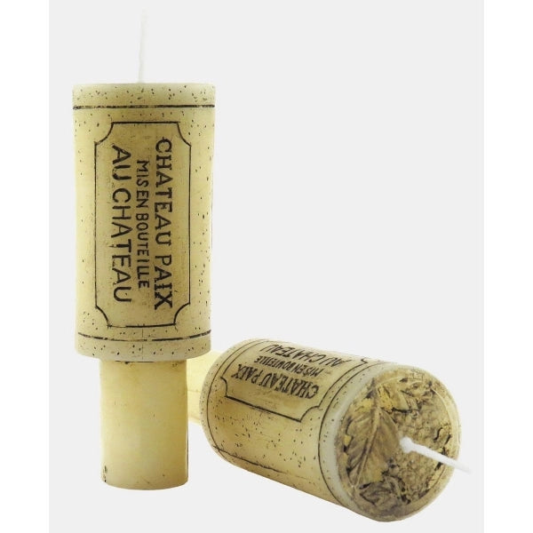 Wine Cork Candles, Two on a Card