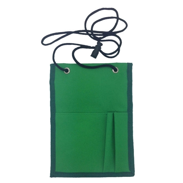Neck Wallet w/ Flap Top, Adjustable Rope and Pen Holder