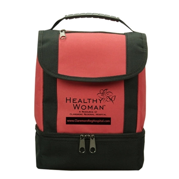 The dual compartment lunch cooler bag