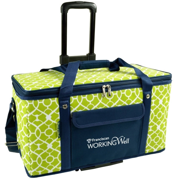 Collapsible Wheeled Cooler- Steel frame/Side Support-72 cans